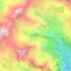 Lac de Gourguet topographic map, elevation, terrain