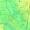 龙道河 topographic map, elevation, terrain