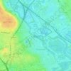 River Lea topographic map, elevation, terrain