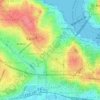 Valens Aqueduct topographic map, elevation, terrain