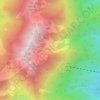 Gozenzawa Glacier topographic map, elevation, terrain