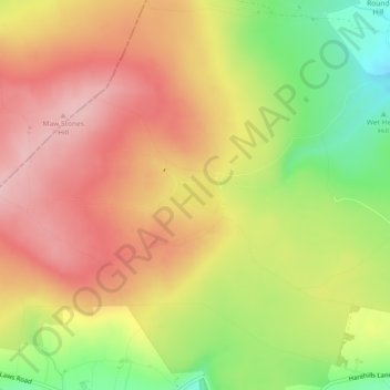 Keighley Moor Reservoir topographic map, elevation, terrain