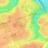 Steppe topographic map, elevation, terrain