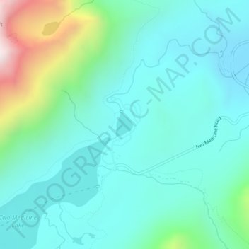 Pray Lake topographic map, elevation, terrain