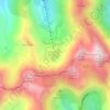 Bâlea Lake topographic map, elevation, terrain