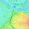 Stadscentrum topographic map, elevation, terrain
