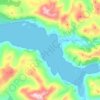 Loch Hourn topographic map, elevation, terrain
