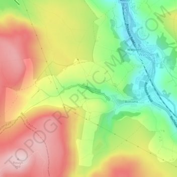 Ragby Plantation topographic map, elevation, terrain