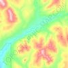 Pacific Creek topographic map, elevation, terrain
