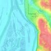 Millet Lake topographic map, elevation, terrain