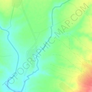 Dukem topographic map, elevation, terrain