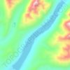 Bowman Lake topographic map, elevation, terrain