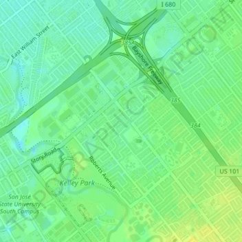 McLaughlin Park topographic map, elevation, terrain