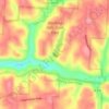 Rose Lake Dam topographic map, elevation, terrain
