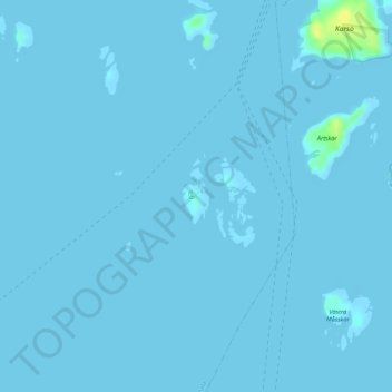 Storlandet topographic map, elevation, terrain