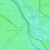 Pulaski Park topographic map, elevation, terrain