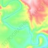 Tina River topographic map, elevation, terrain
