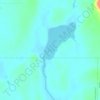 Lac Bernard topographic map, elevation, terrain