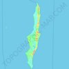Bazaruto topographic map, elevation, terrain