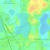 Deep Lake topographic map, elevation, terrain