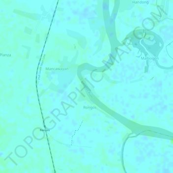 Libmanan River topographic map, elevation, terrain