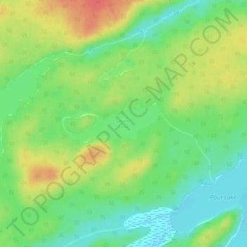 Squash Lake topographic map, elevation, terrain