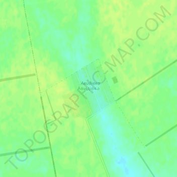 Avydivka topographic map, elevation, terrain