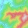 Velež topographic map, elevation, terrain