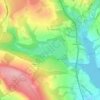 Turton & Entwistle Reservoir topographic map, elevation, terrain