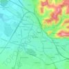 Oradea topographic map, elevation, terrain