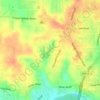 Lake Windermere topographic map, elevation, terrain