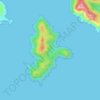 Göcek Adası topographic map, elevation, terrain