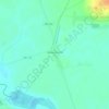 Zelyonyi Shlyakh topographic map, elevation, terrain