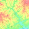 Roaring River topographic map, elevation, terrain