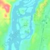 Seheil Island topographic map, elevation, terrain