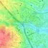 Nairobi River topographic map, elevation, terrain
