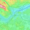 Ottawa topographic map, elevation, relief