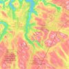 Nordland topographic map, elevation, relief