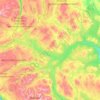 Hedmark topographic map, elevation, relief