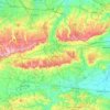 Sevenoaks topographic map, elevation, relief