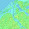 Riga topographic map, elevation, relief