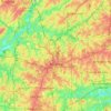 Atlanta topographic map, elevation, relief