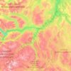 Trøndelag topographic map, elevation, relief