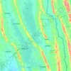 Kaptai Lake topographic map, elevation, relief
