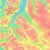 Troms topographic map, elevation, relief