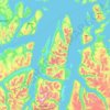 Troms topographic map, elevation, relief