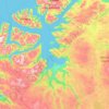 Finnmark topographic map, elevation, relief