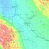 Stanislaus County topographic map, elevation, relief