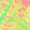 Trøndelag topographic map, elevation, relief