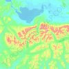 Kigluaik Mountains topographic map, elevation, relief